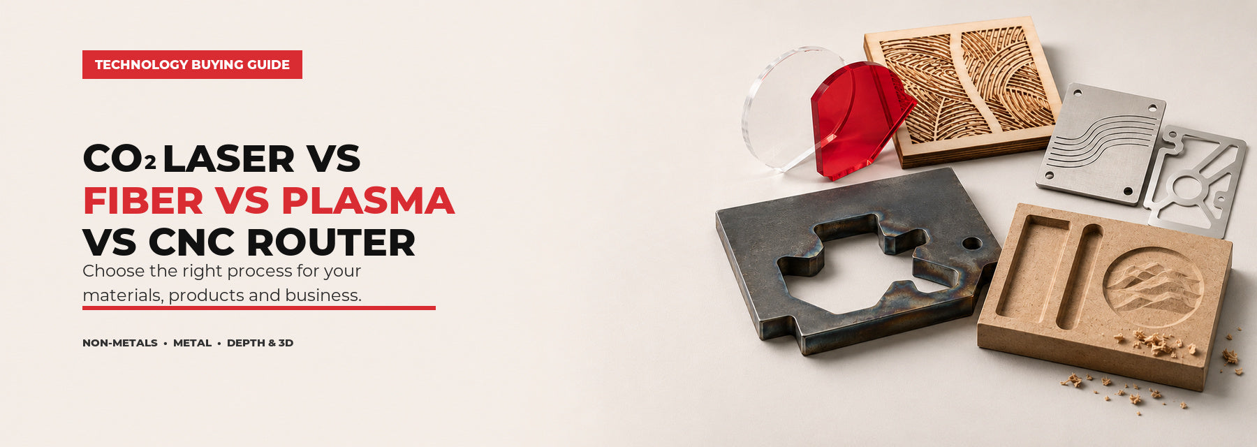 CO₂ Laser vs Fiber Laser vs Plasma Cutter vs CNC Router: Which Is Right for Your Business?