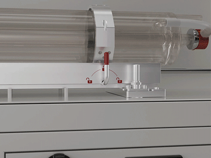 Tool-Less Optic Path with Laser Tube Docking Station